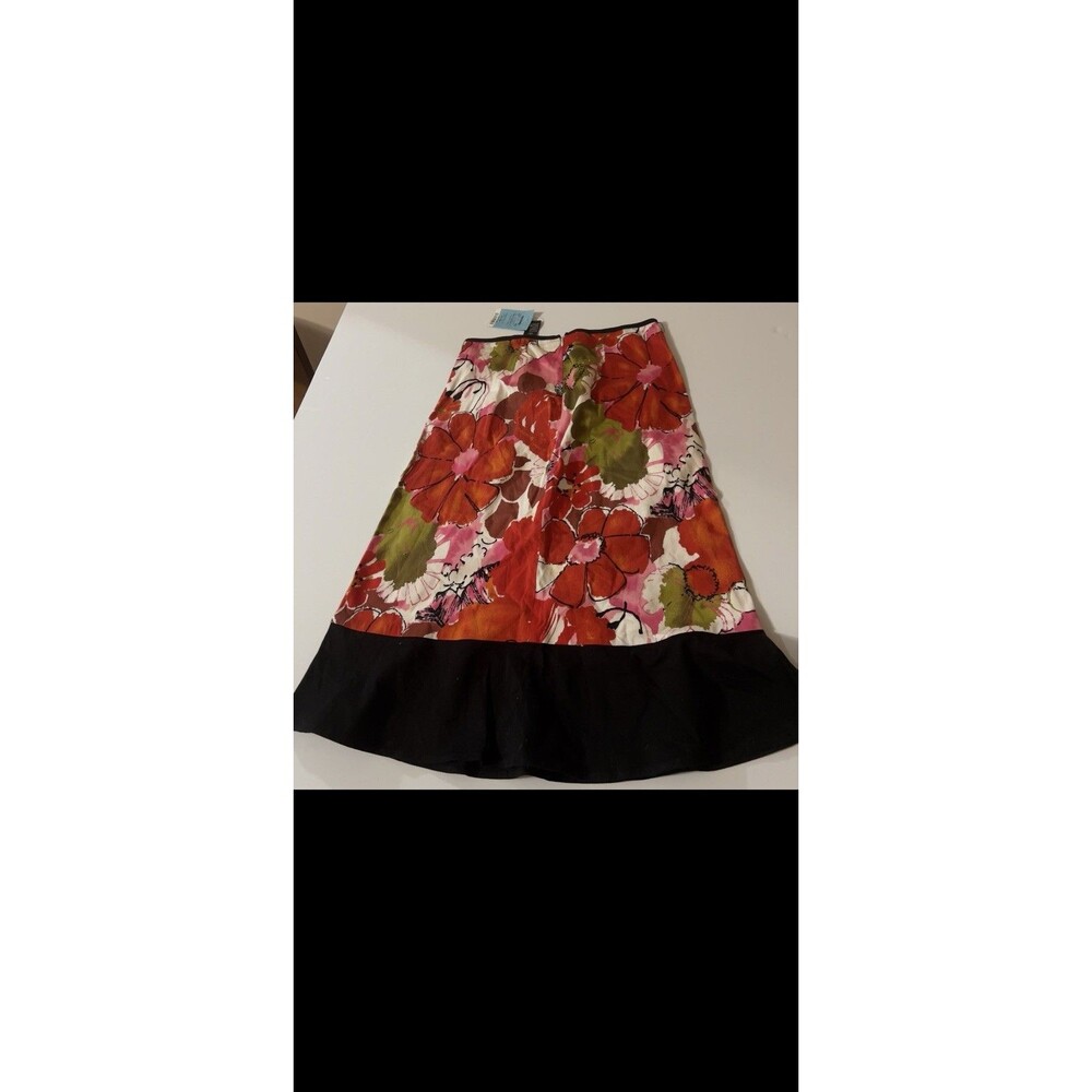 Vintage Jonathan Martin Skirt Womens SM Floral Lightweight Modest MIDI Y2K